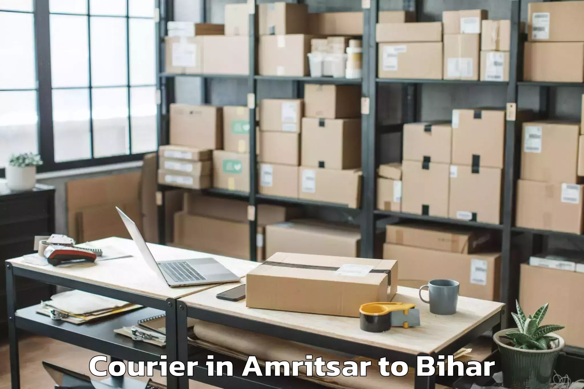 Reliable Amritsar to Tribeniganj Courier